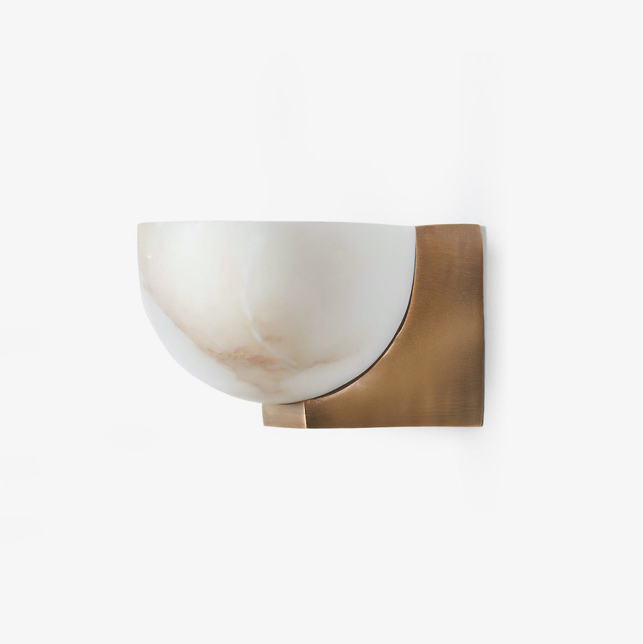 Corvina Bowl Alabaster Wall Light