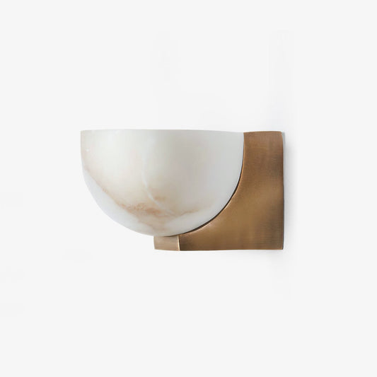 Corvina Bowl Alabaster Wall Light