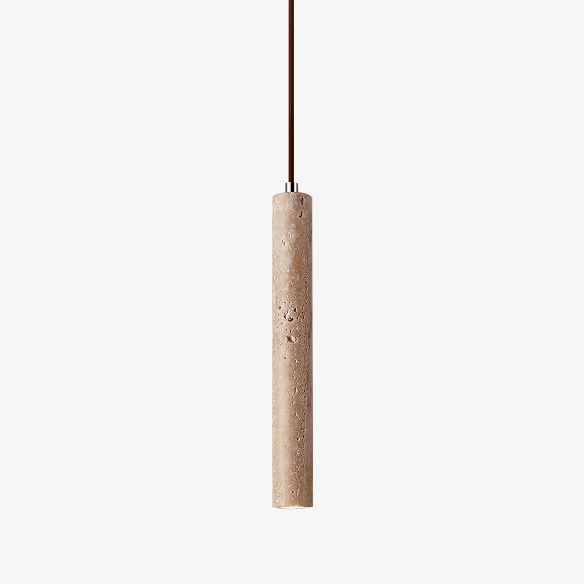 Olvynarae Cylindrical Travertine Pendant Light