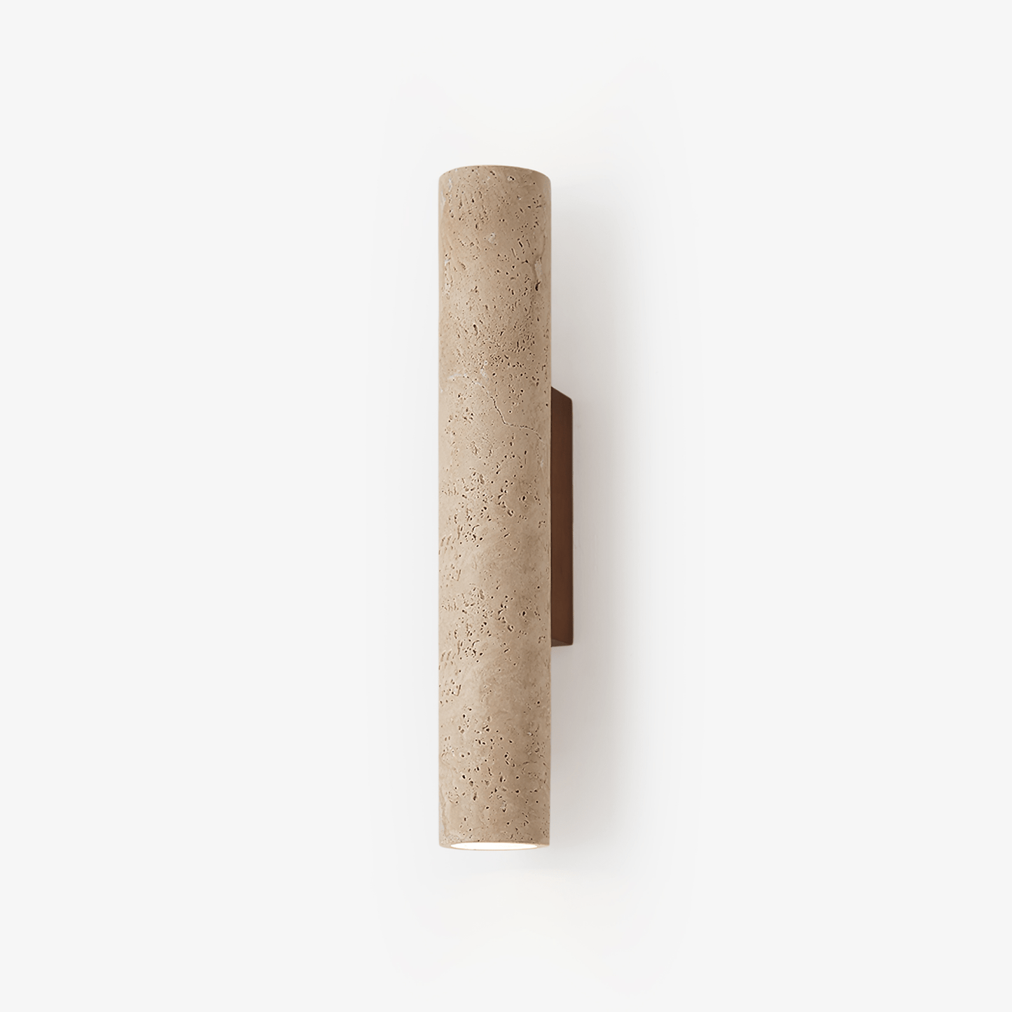 Olvaros Slim Cylinder Travertine Wall Light
