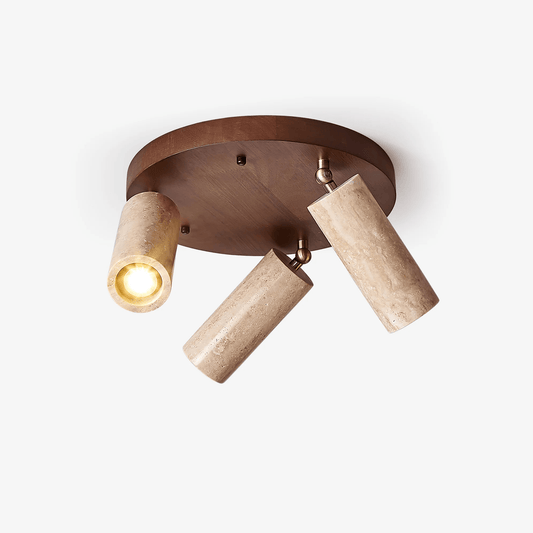 Zevenion Multi-arm Travertine Ceiling Light