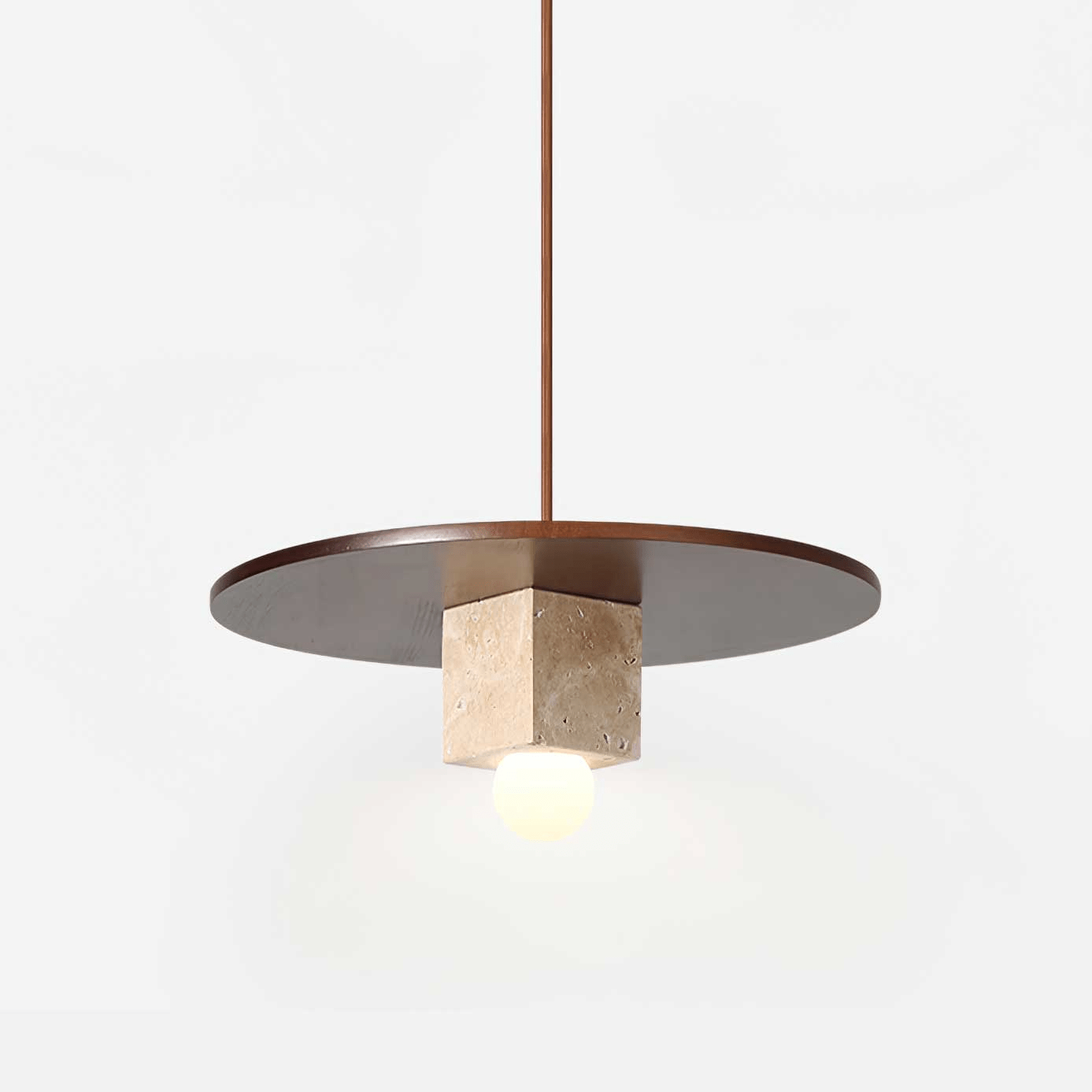 Ucariel Geometric Travertine Pendant Light