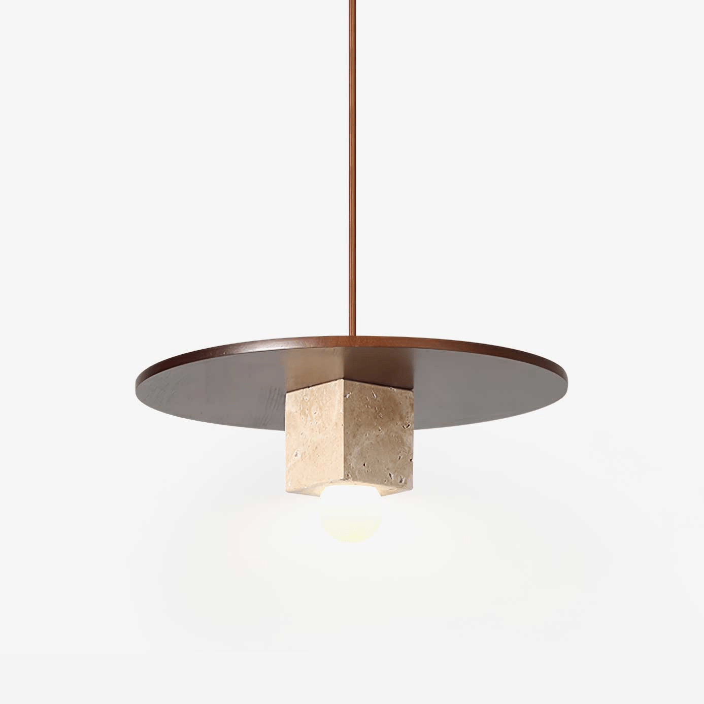 Ucariel Geometric Travertine Pendant Light