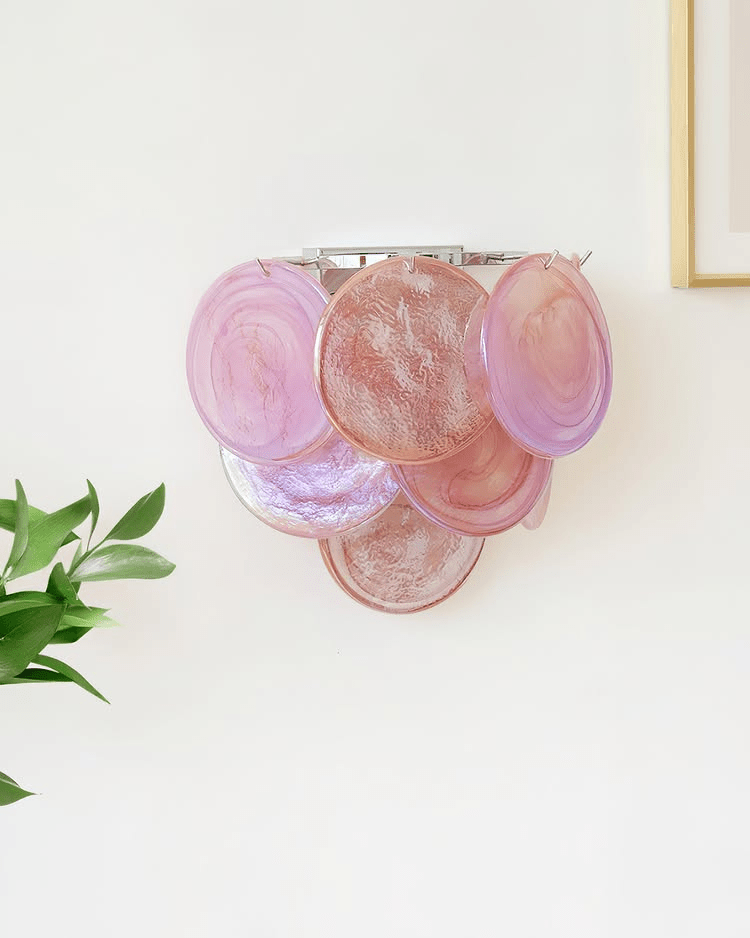 Aurora Wall Lamp Murano Glass Round Artistic
