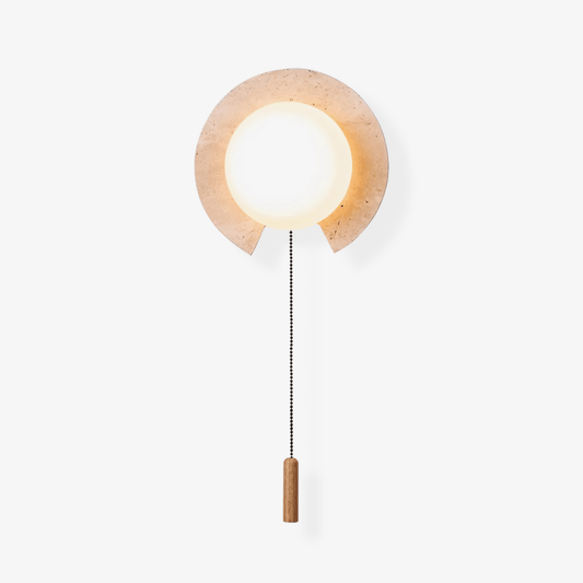 Zamaryra Semi-circular Travertine Wall Light