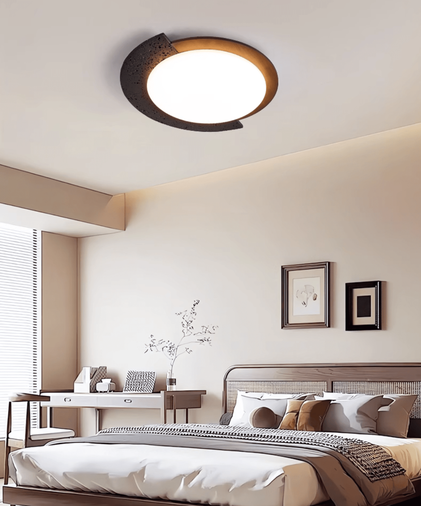 Ulvinor Asymmetrical Travertine Ceiling Light