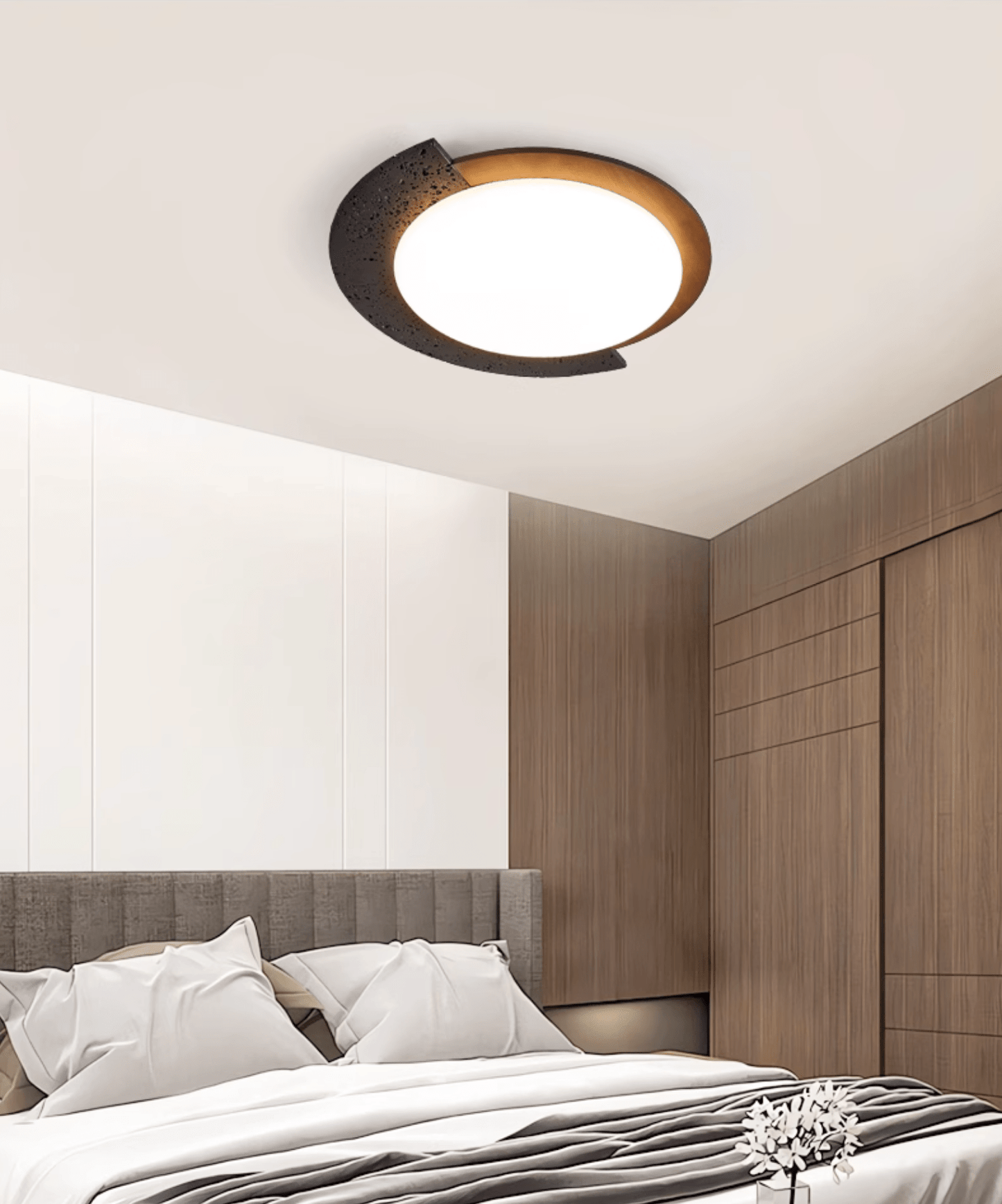Ulvinor Asymmetrical Travertine Ceiling Light