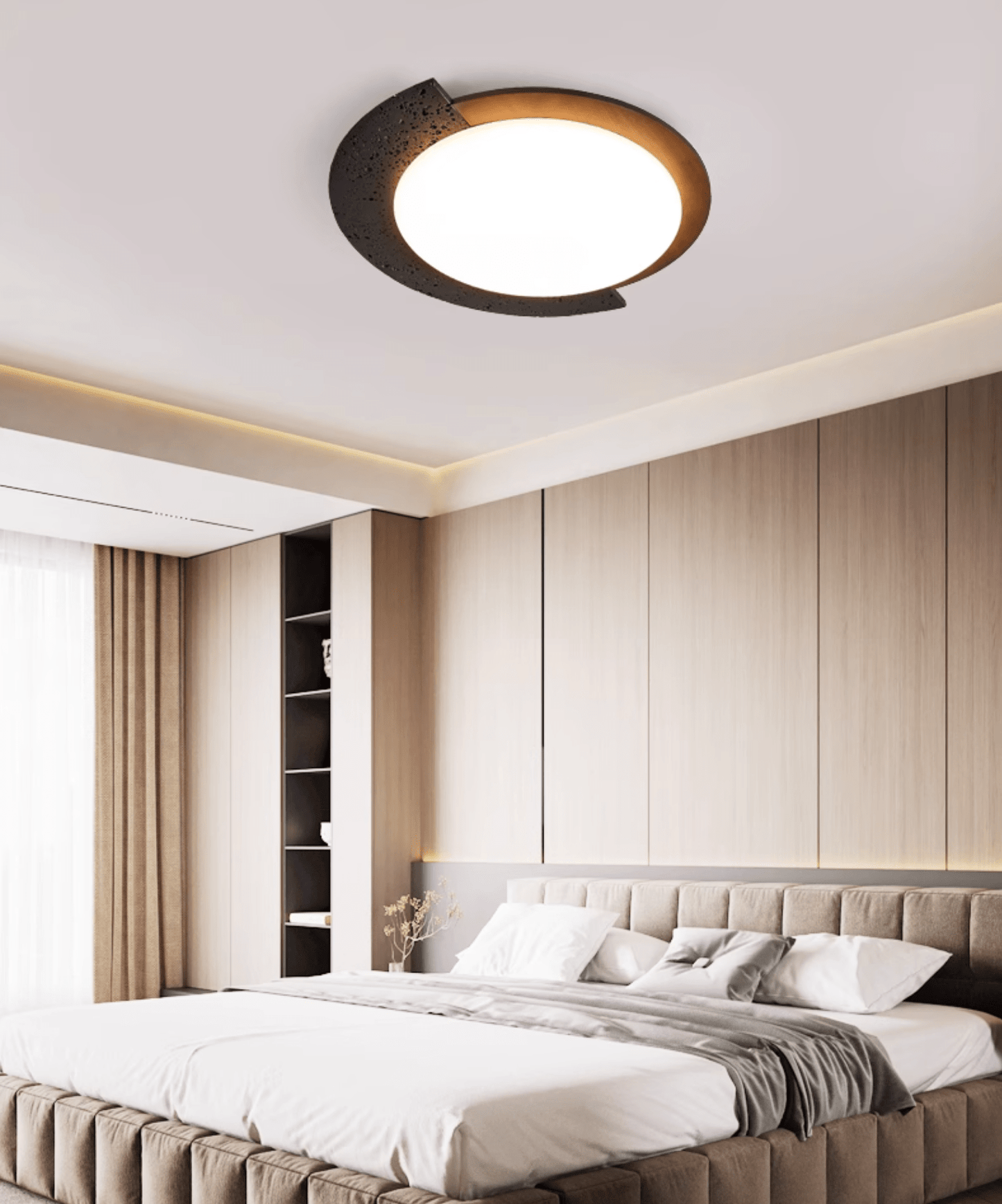 Ulvinor Asymmetrical Travertine Ceiling Light