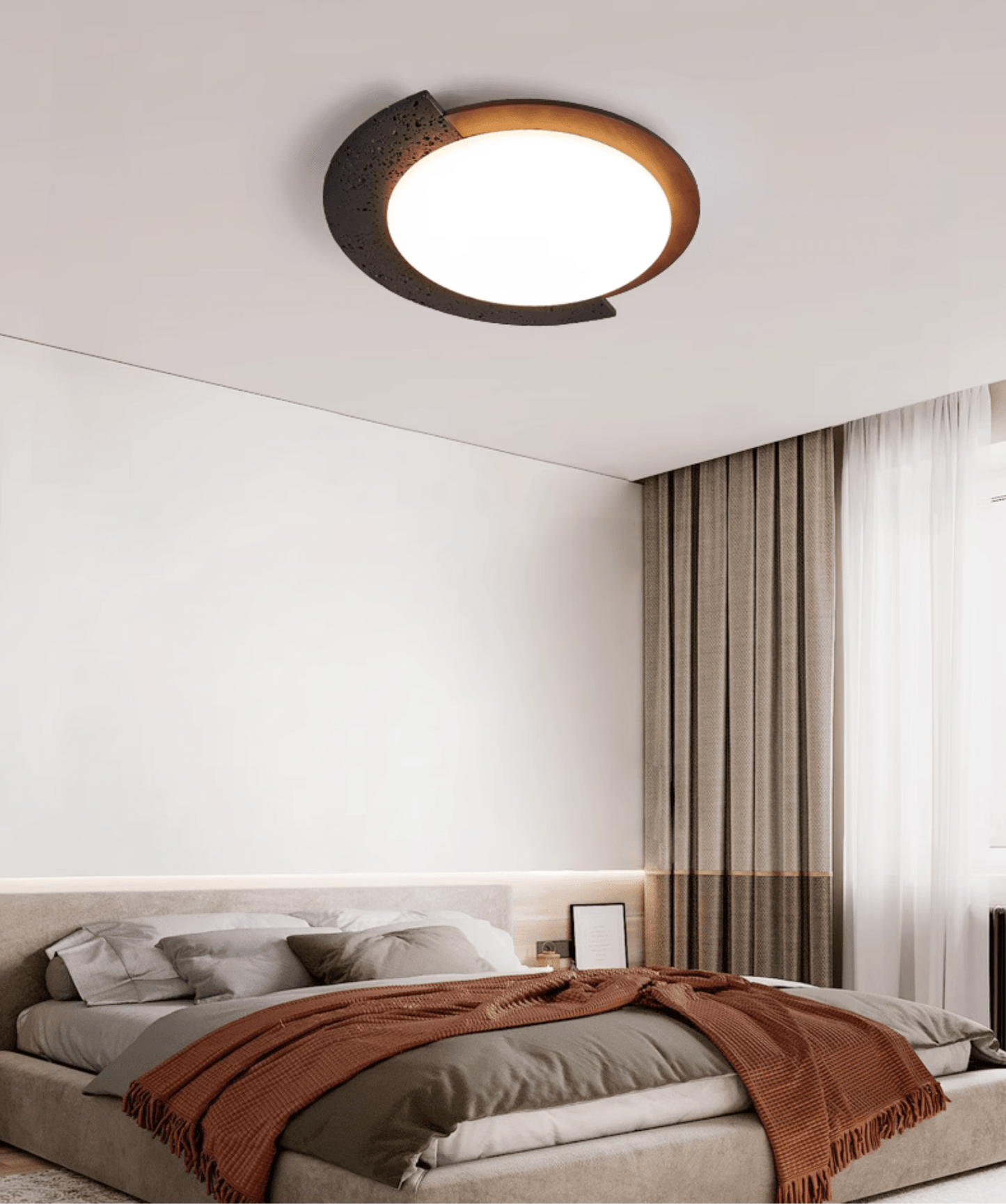 Ulvinor Asymmetrical Travertine Ceiling Light