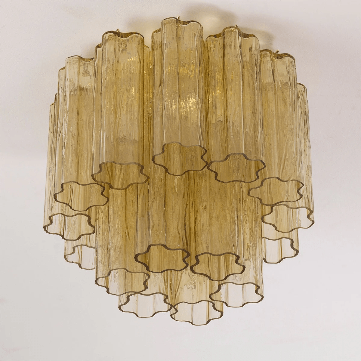 Aurora Tubes Ceiling Lamp Pink Waterfall Style