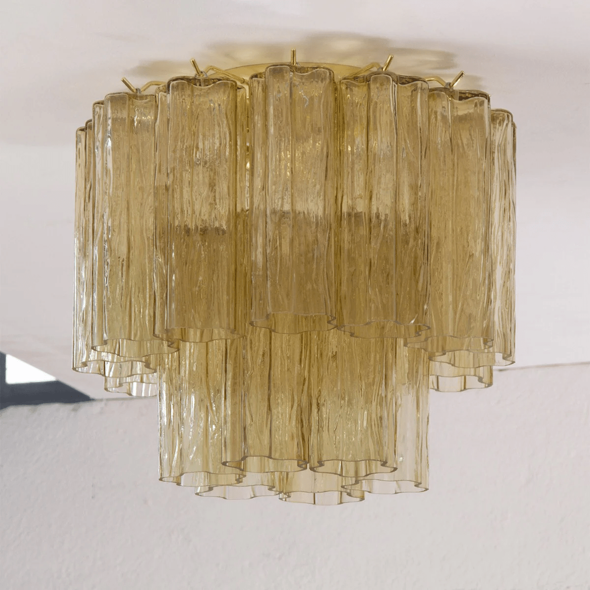 Aurora Tubes Ceiling Lamp Pink Waterfall Style
