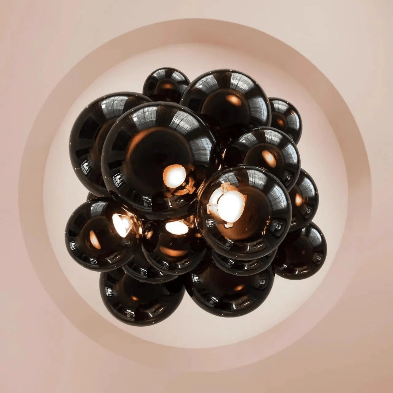 Aurora Chandelier Murano Glass Grape Cluster Art Deco