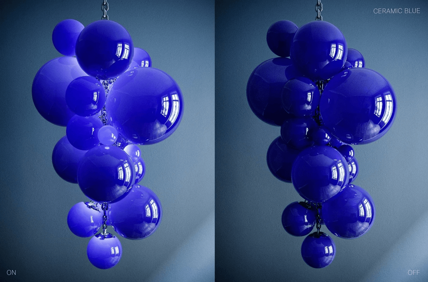 Aurora Chandelier Murano Glass Grape Cluster Art Deco