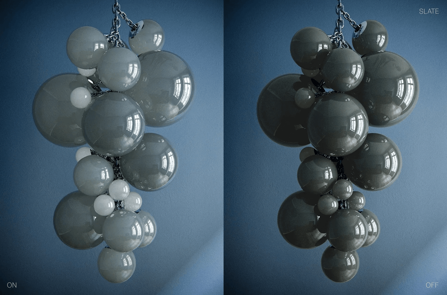 Aurora Chandelier Murano Glass Grape Cluster Art Deco