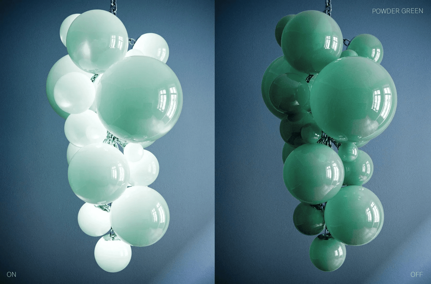 Aurora Chandelier Murano Glass Grape Cluster Art Deco