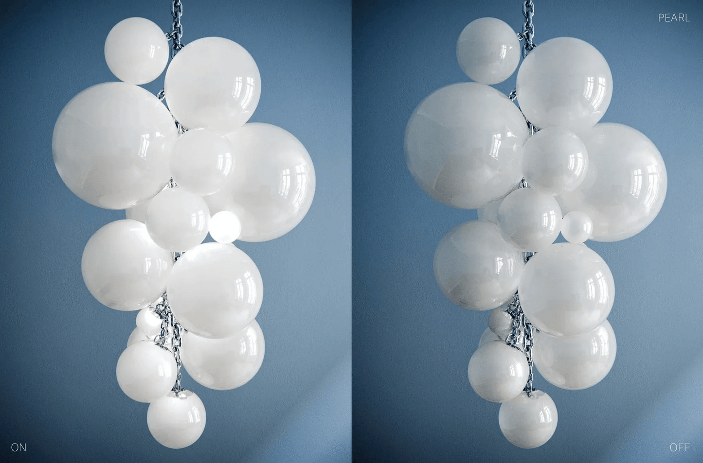 Aurora Chandelier Murano Glass Grape Cluster Art Deco