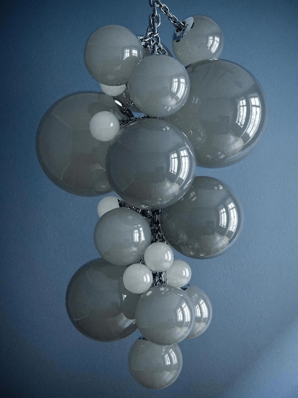 Aurora Chandelier Murano Glass Grape Cluster Art Deco