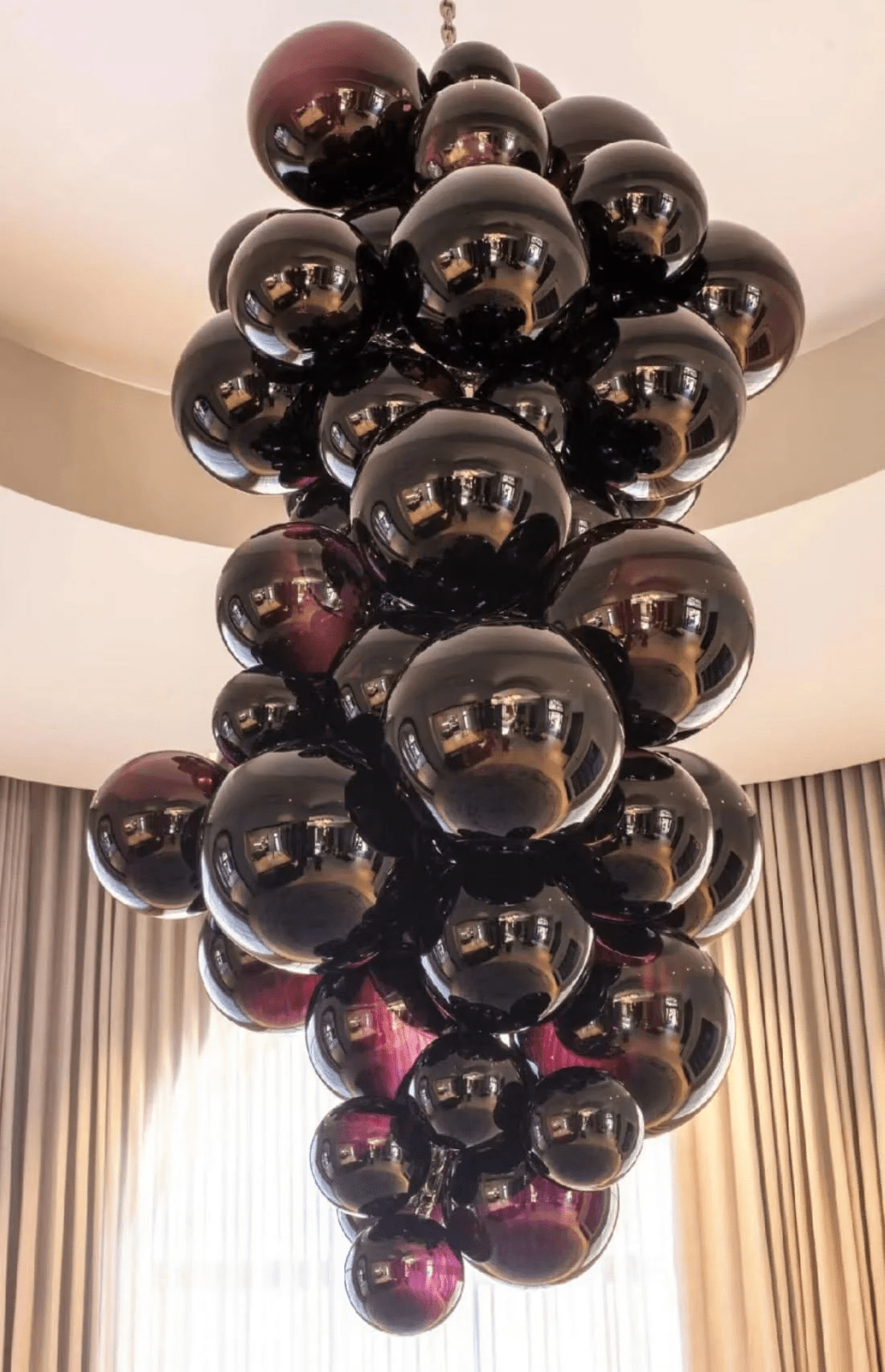 Aurora Chandelier Murano Glass Grape Cluster Art Deco