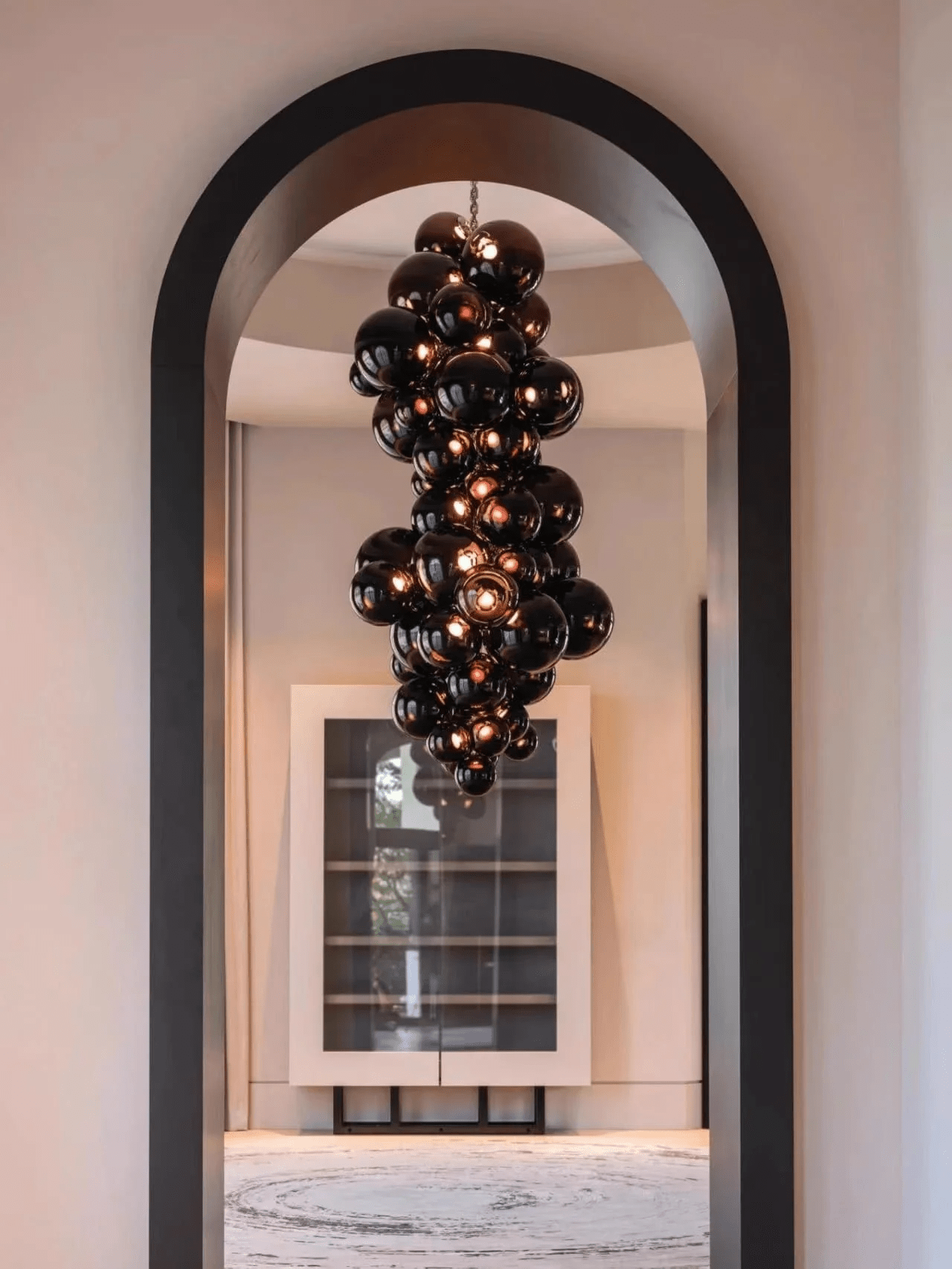 Aurora Chandelier Murano Glass Grape Cluster Art Deco