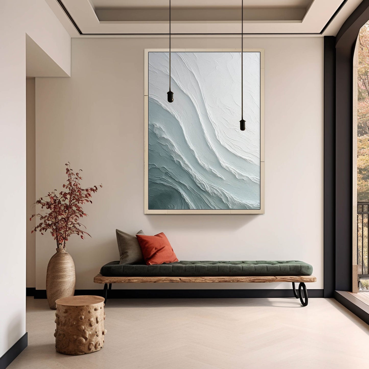 Wavy Plaster Art Texture Wall Art