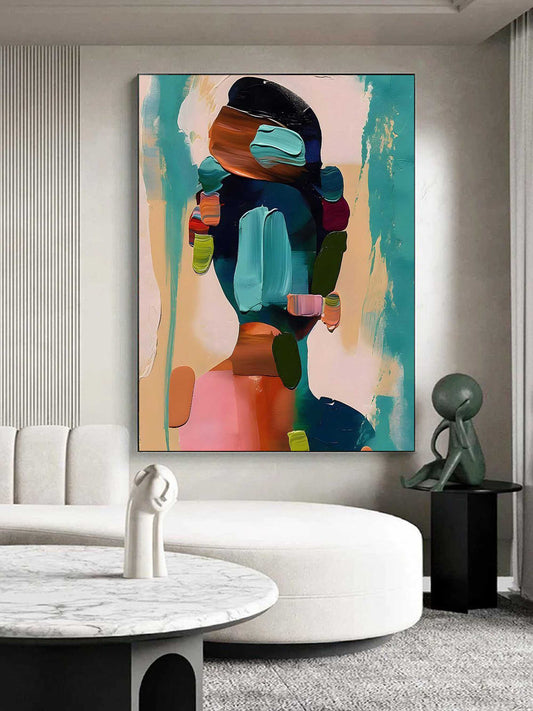 Diana Colorful Portrait Wall Art Painting