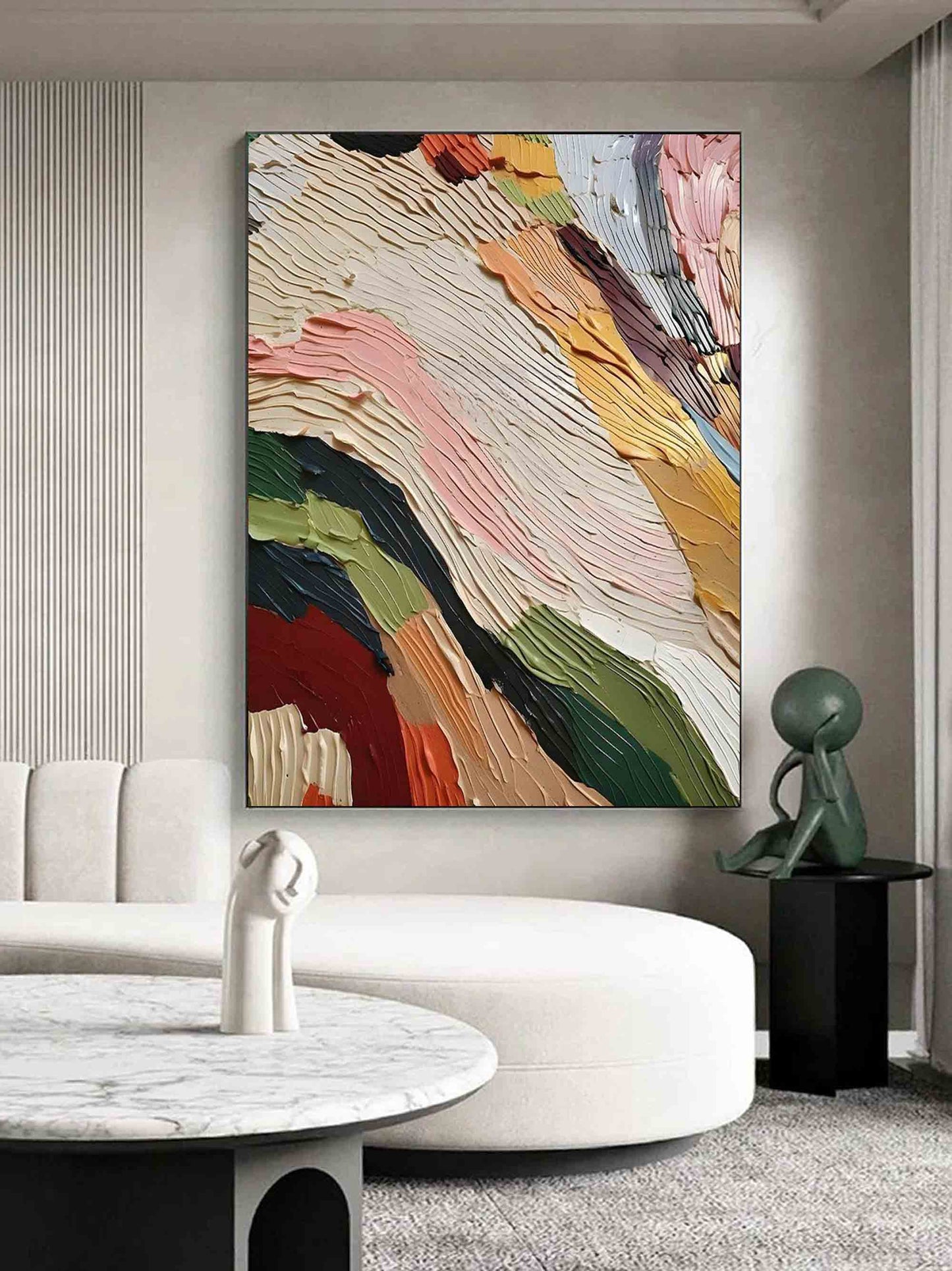 Caspian Colorful Painting Wall Art