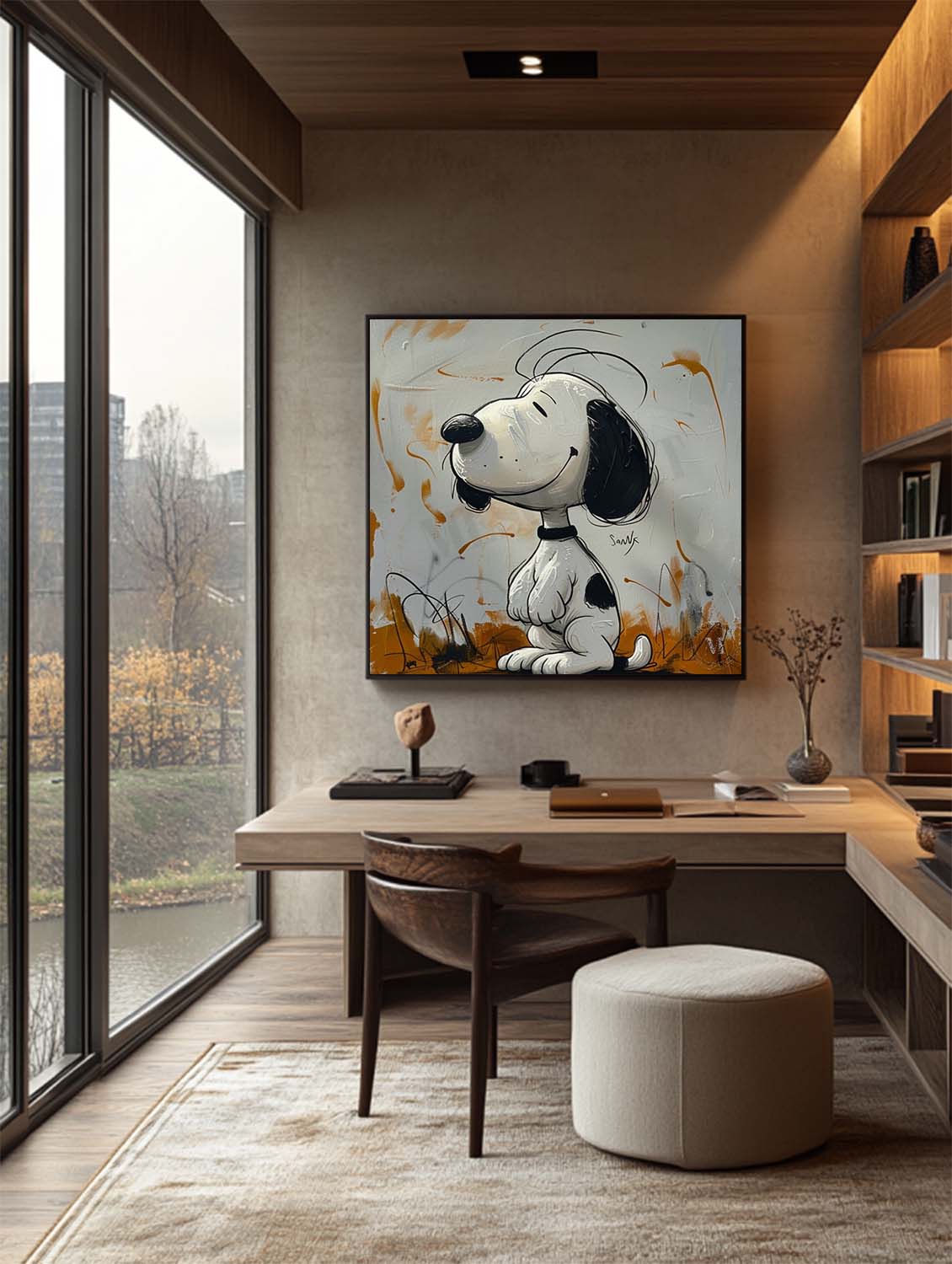 Snoopy Abstract Graffiti Art
