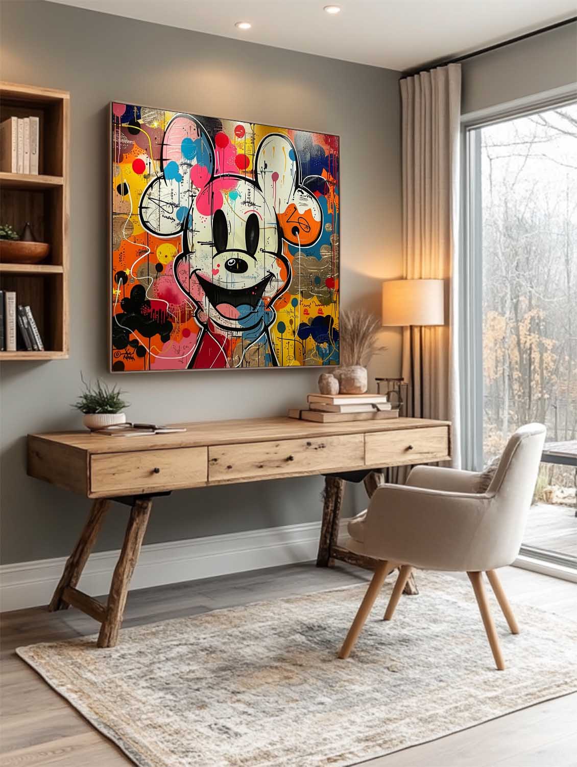 Mickey Abstract Graffiti Art