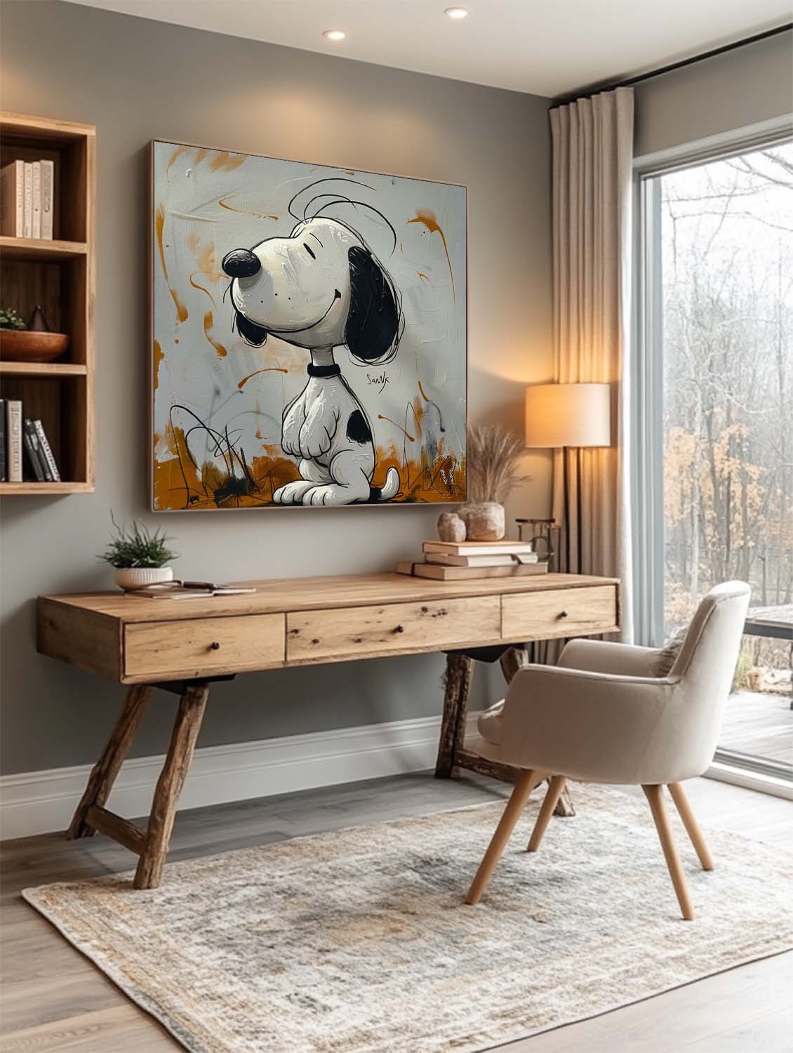 Snoopy Abstract Graffiti Art