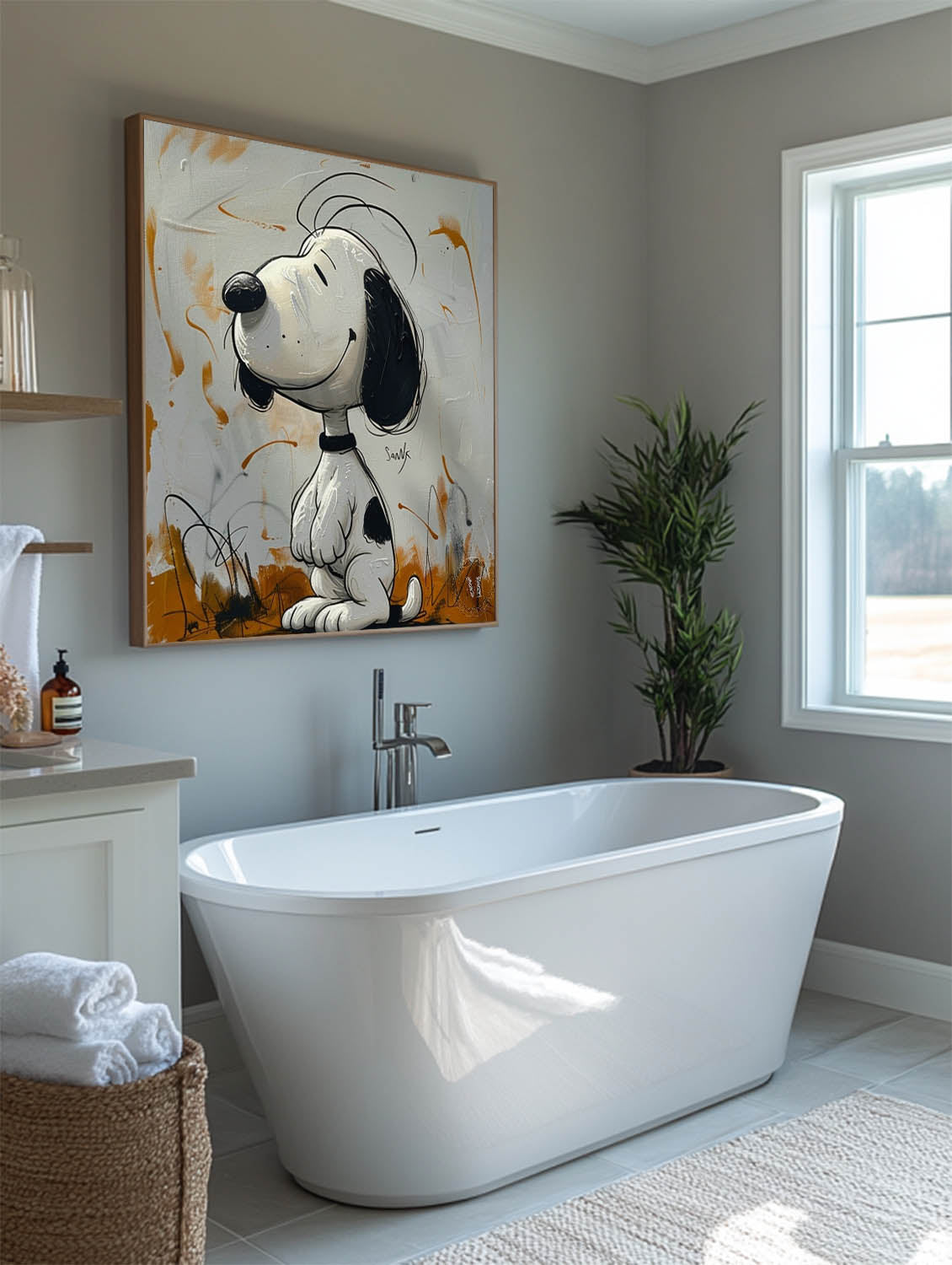 Snoopy Abstract Graffiti Art