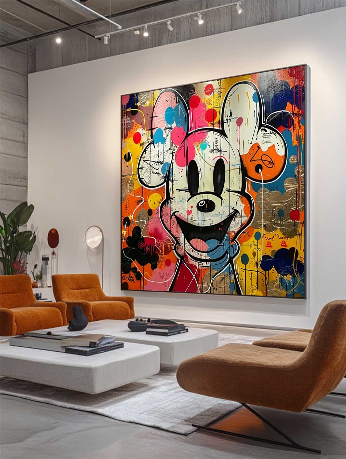Mickey Abstract Graffiti Art