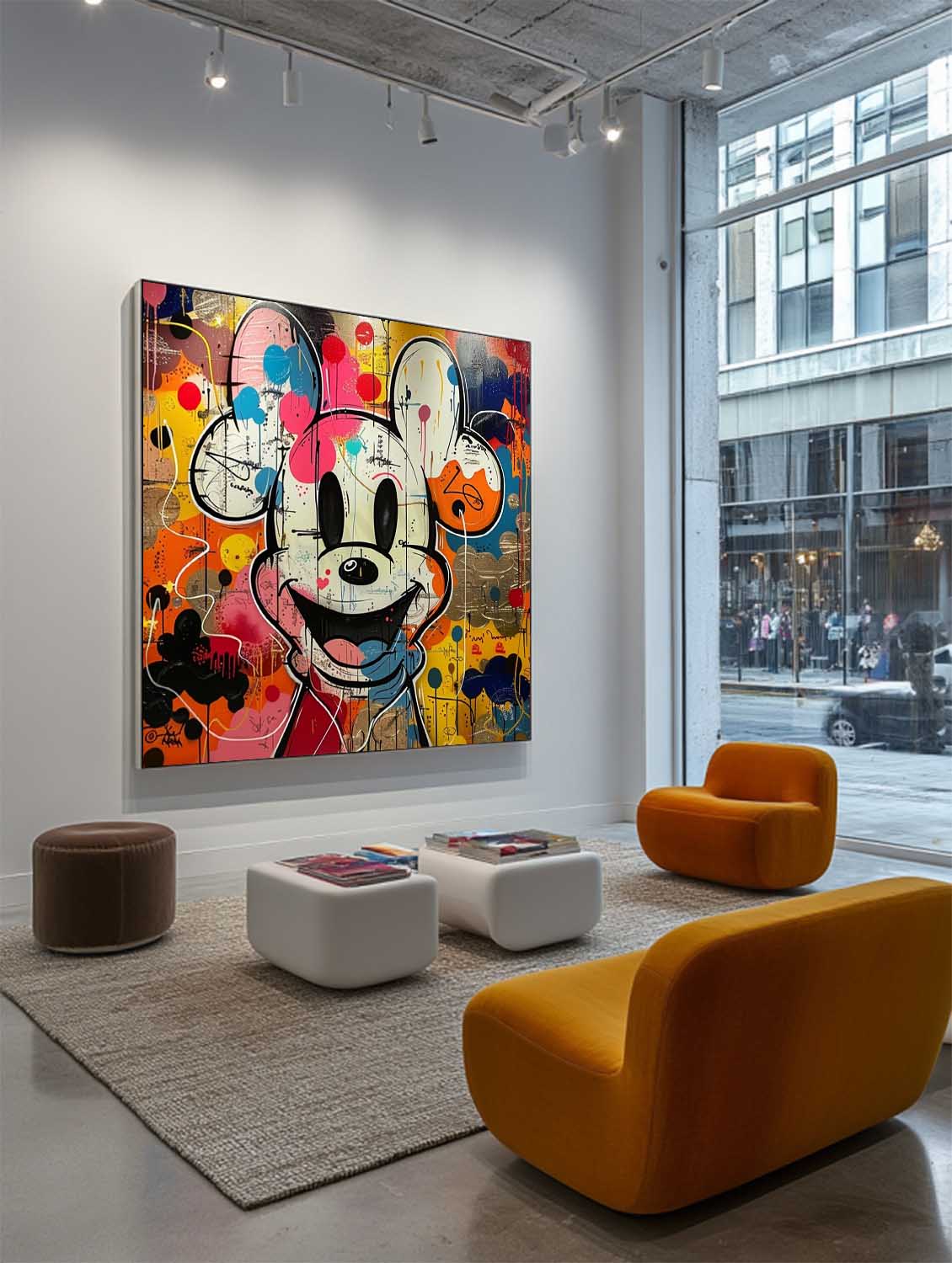 Mickey Abstract Graffiti Art