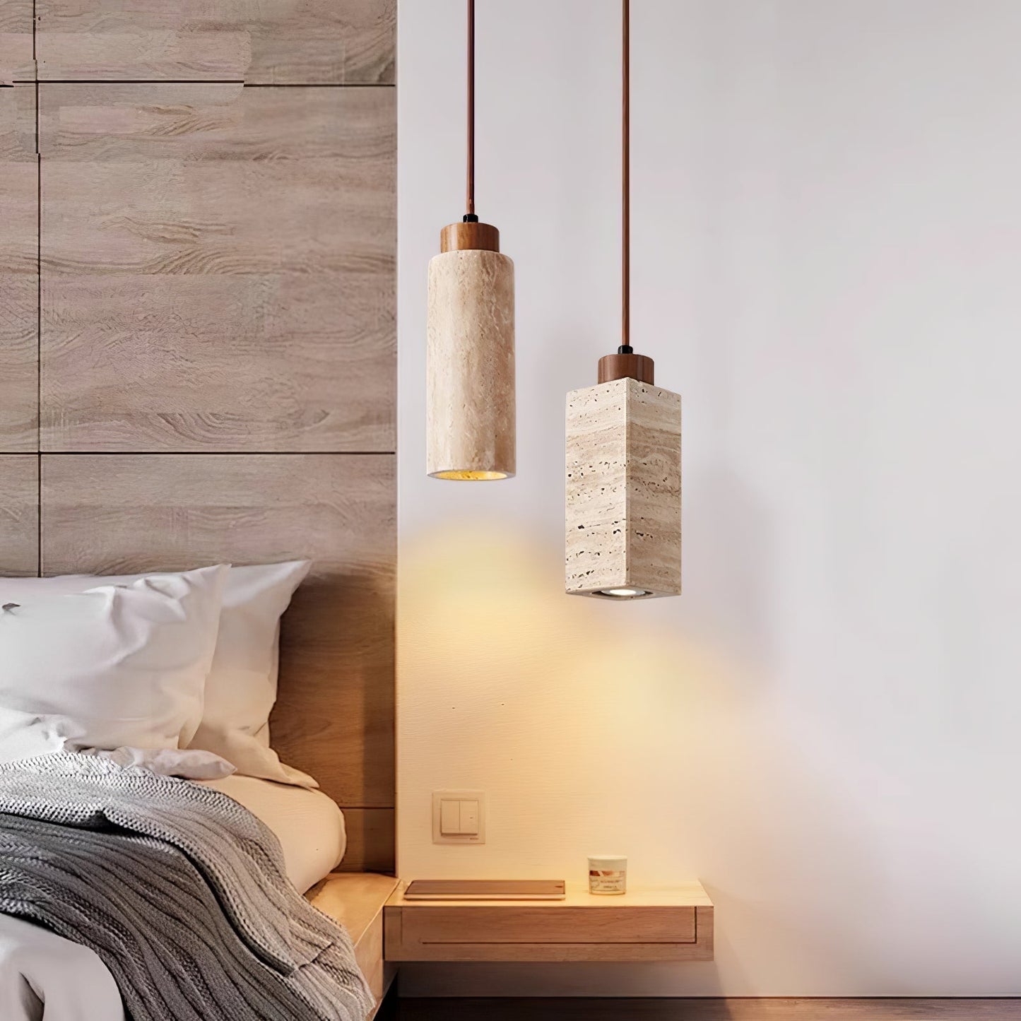 Avloris Travertine Pendant Light