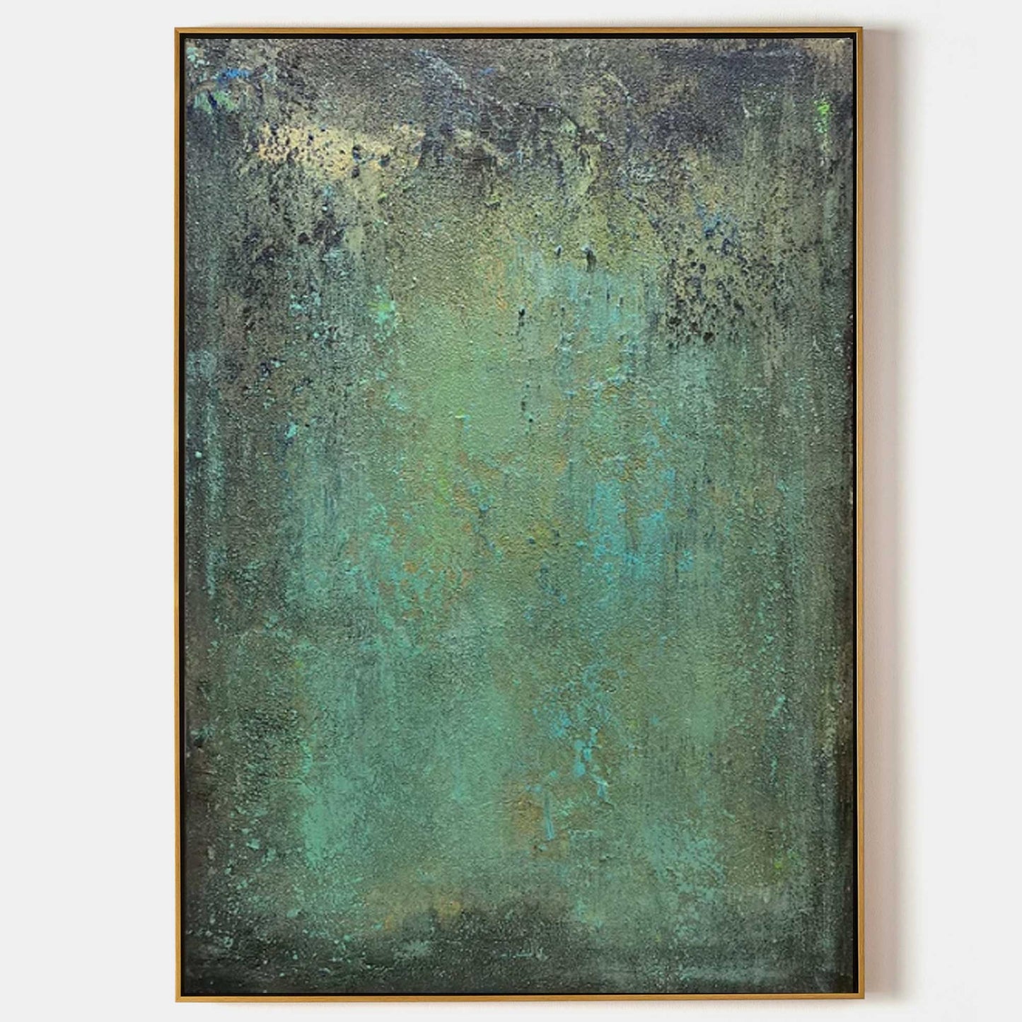 Teal Colorful Wall Art Painting
