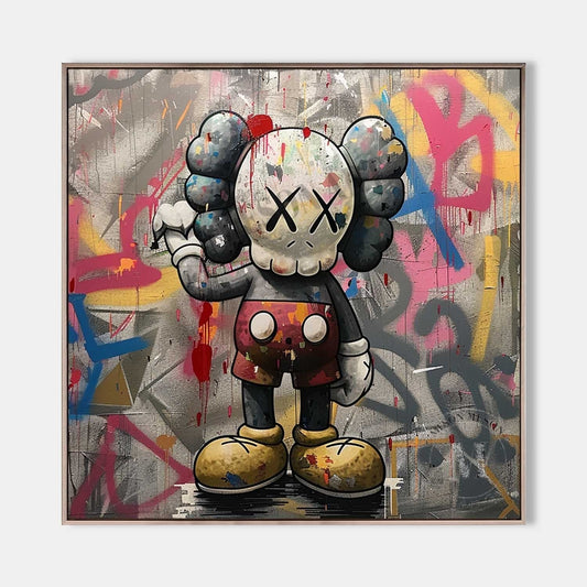 Kaws Abstract Graffiti Art