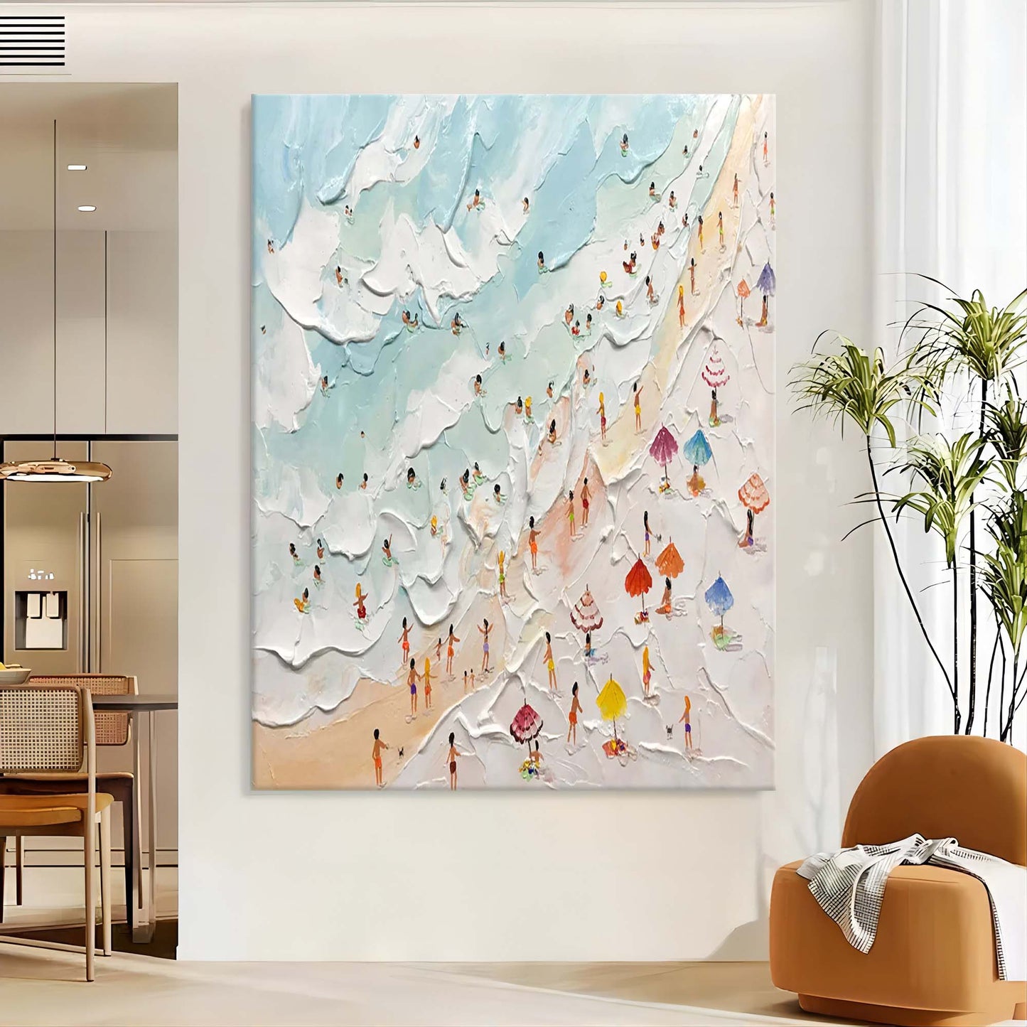 Vacation Plaster Art Texture Wall Art