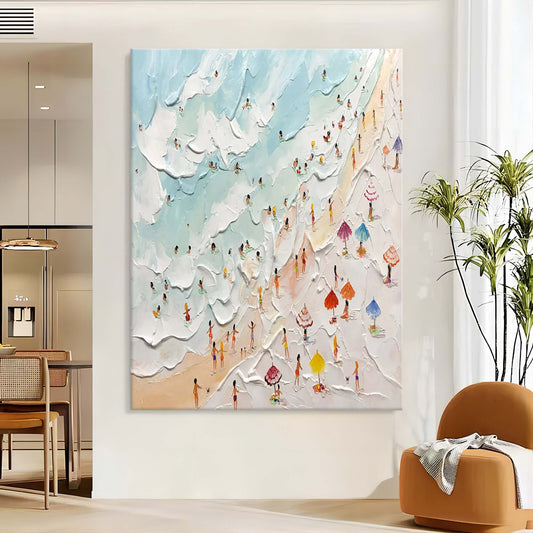 Vacation Plaster Art Texture Wall Art