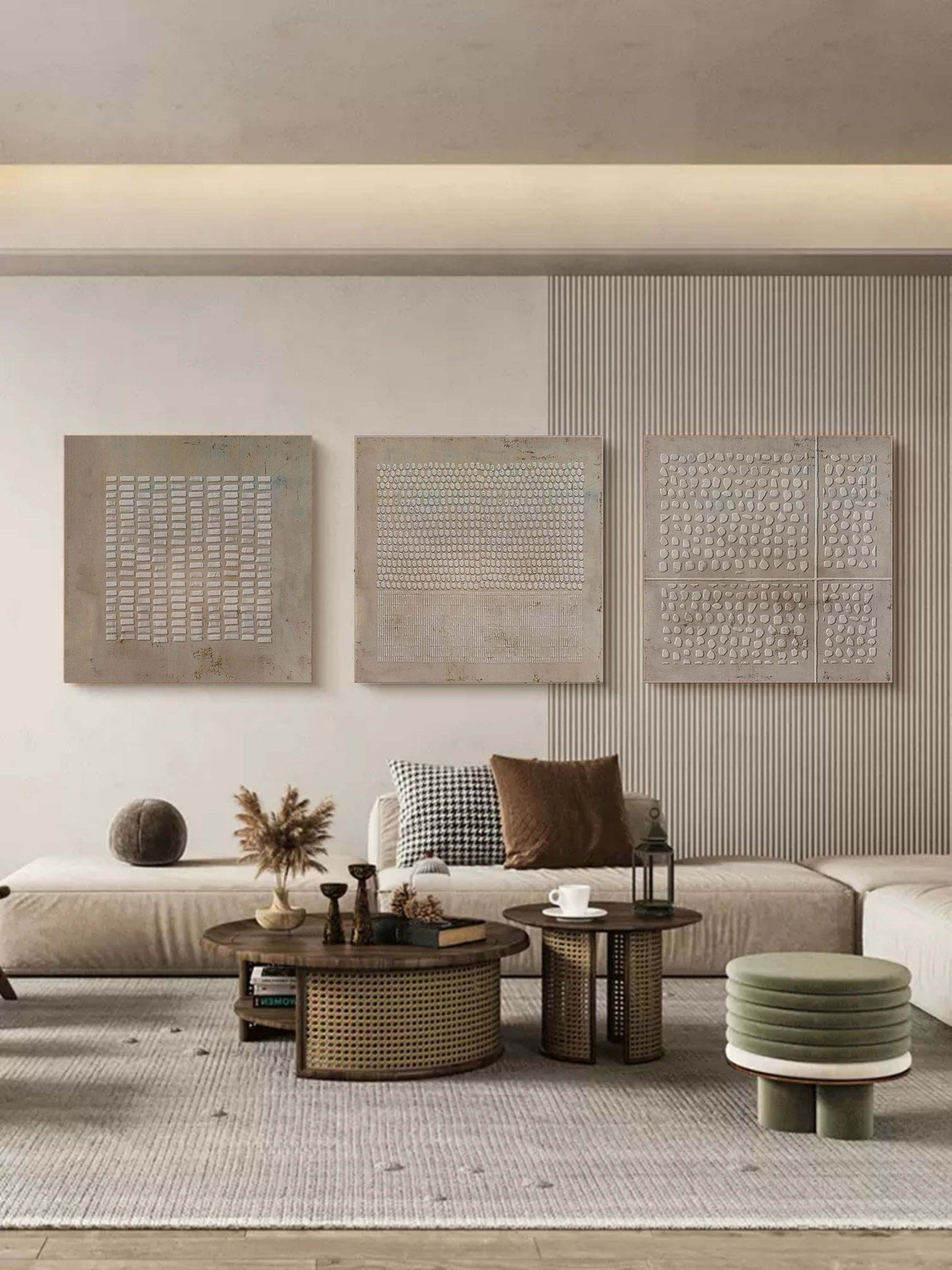 Neris Abstract Painting Set Of 3