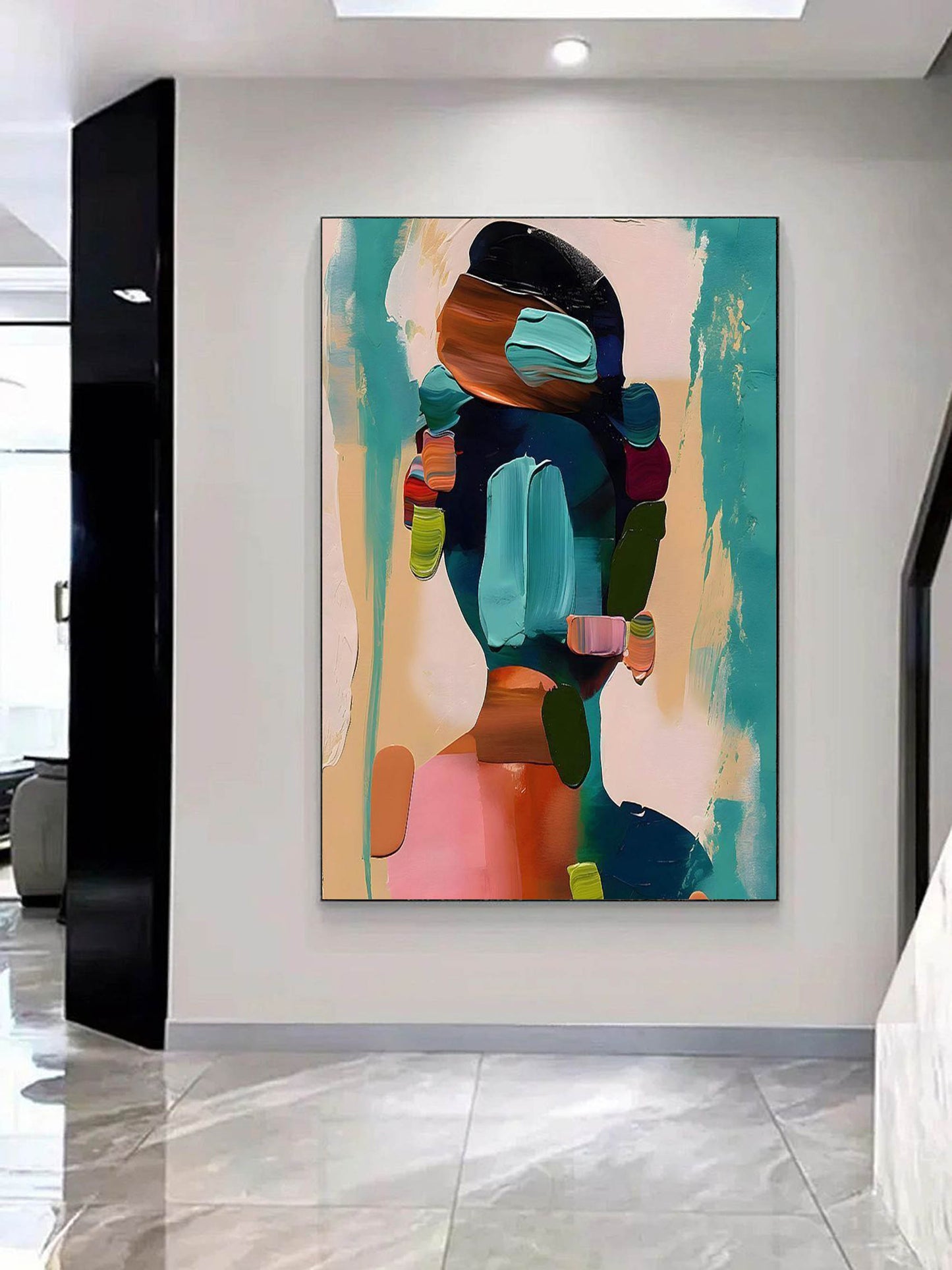 Diana Colorful Portrait Wall Art Painting