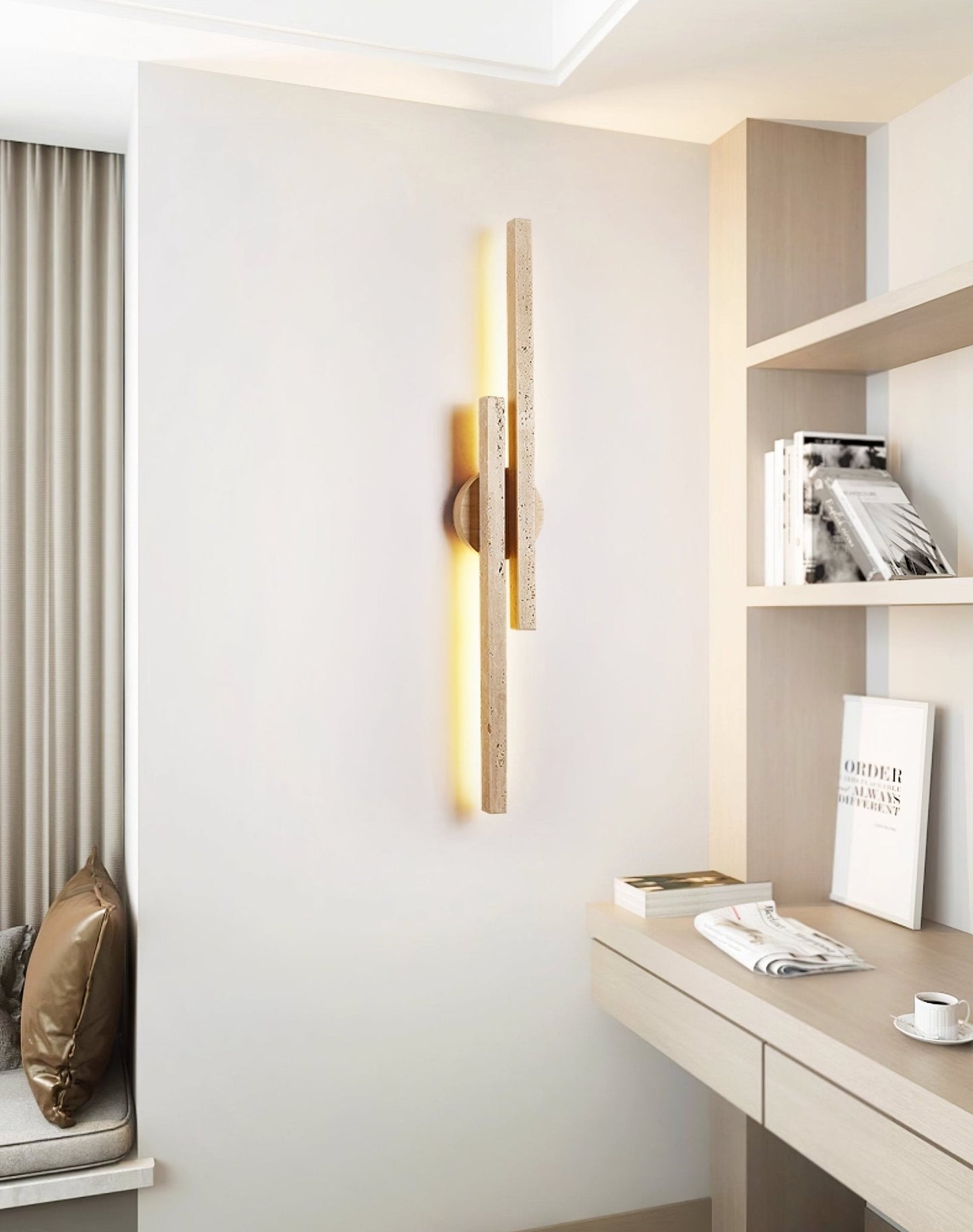 Myliryra Travertine Wall Light