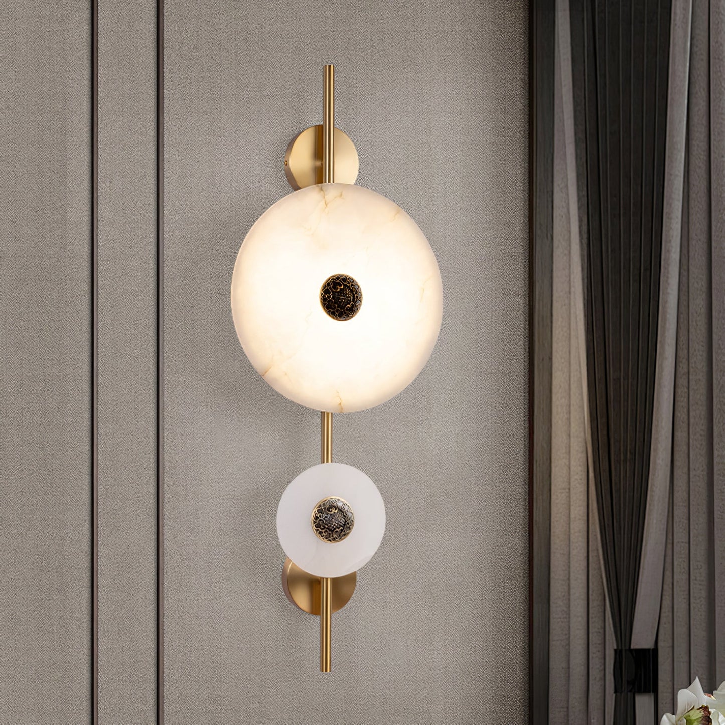 Evadne Alabaster Wall Lamp