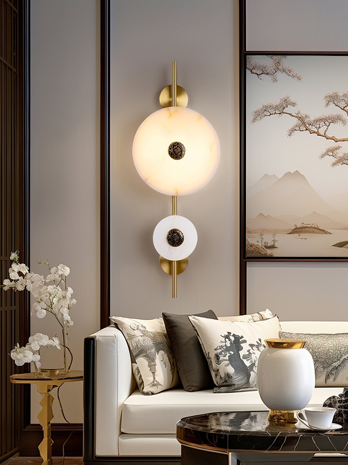 Evadne Alabaster Wall Lamp