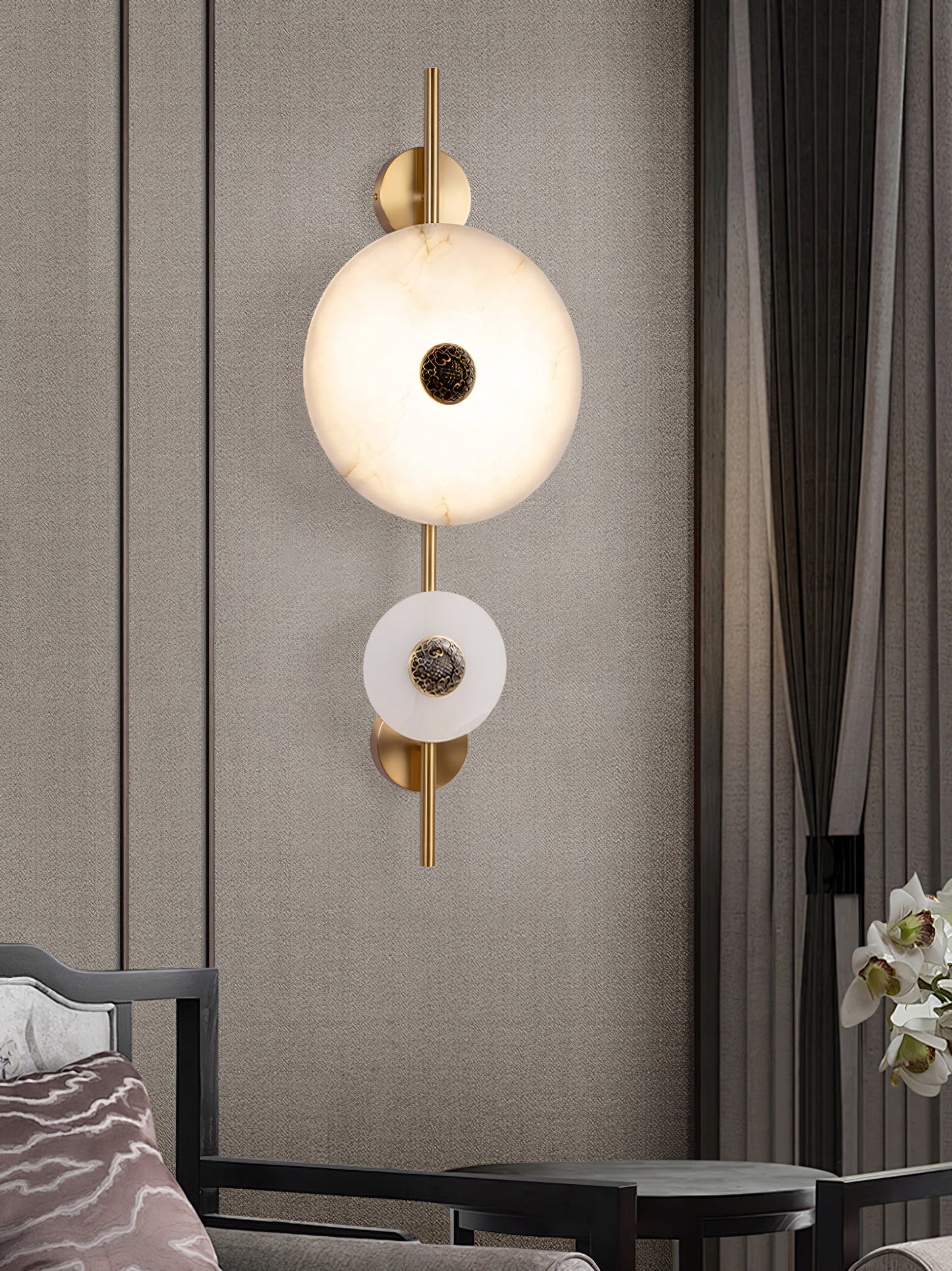 Evadne Alabaster Wall Lamp