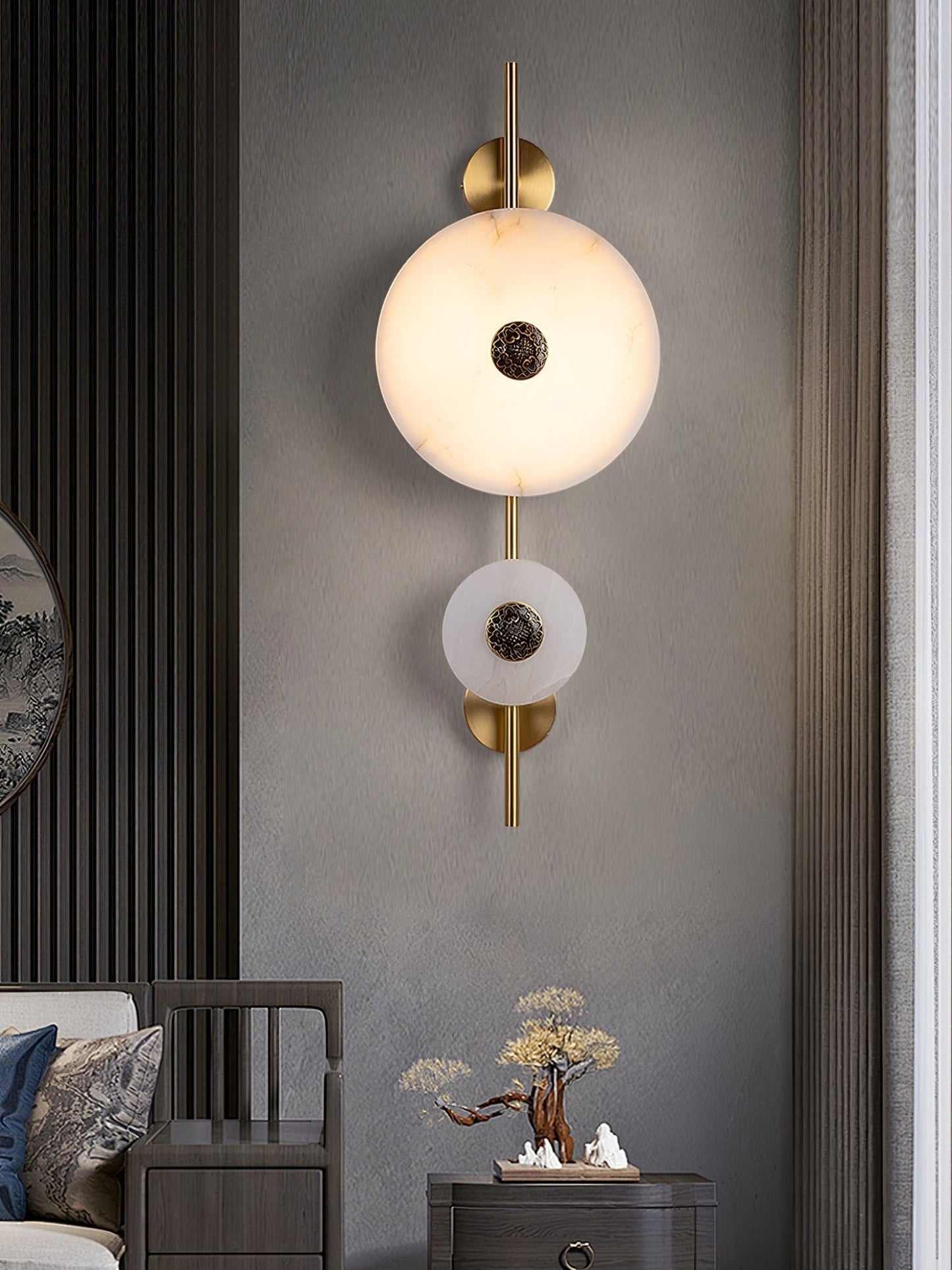 Evadne Alabaster Wall Lamp