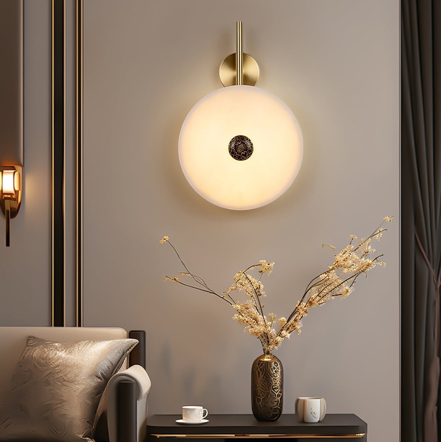 Evadne Alabaster Wall Lamp