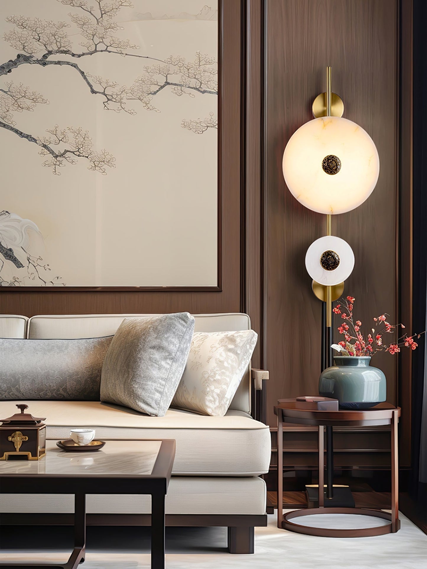 Evadne Alabaster Wall Lamp