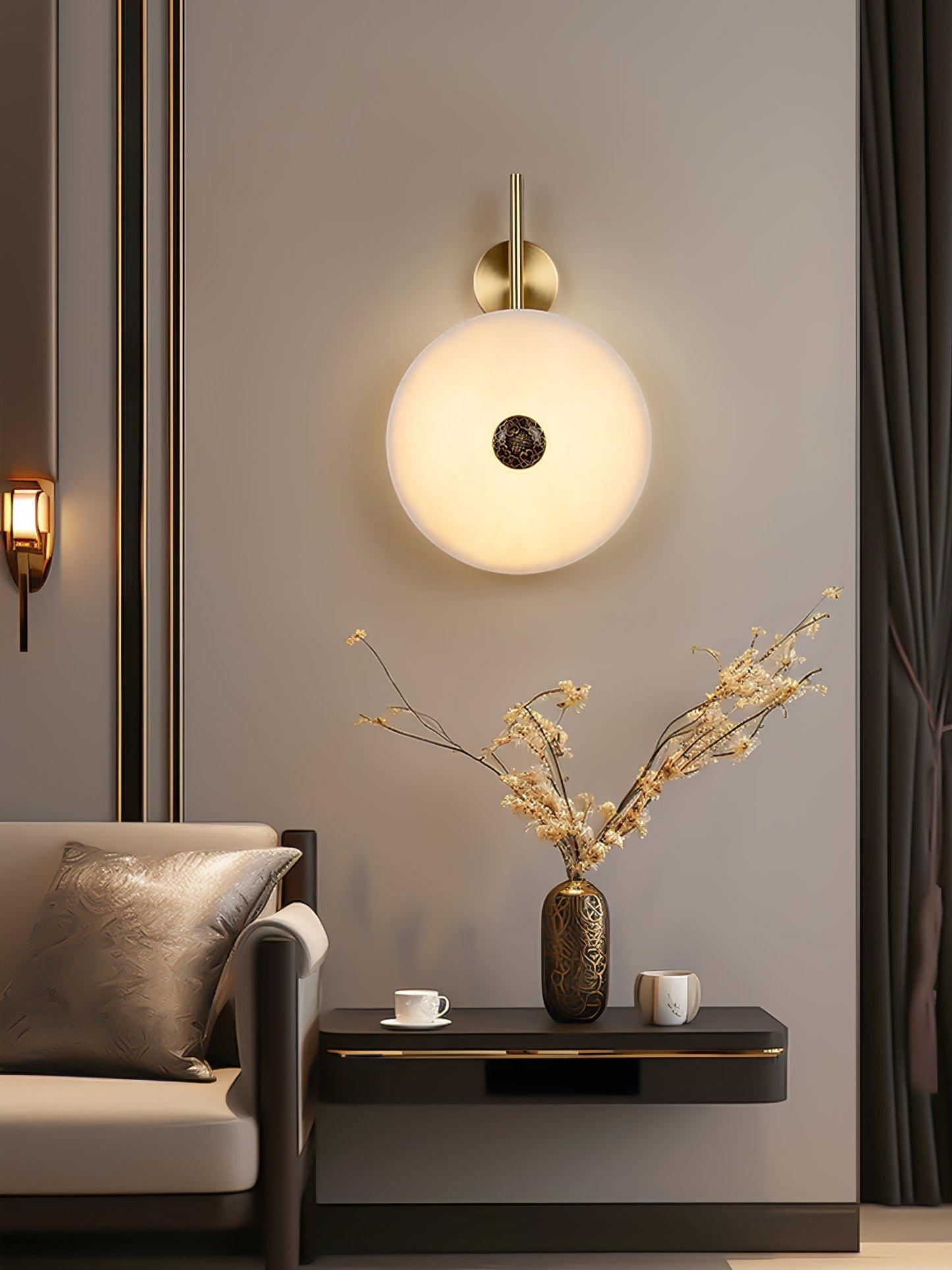 Evadne Alabaster Wall Lamp