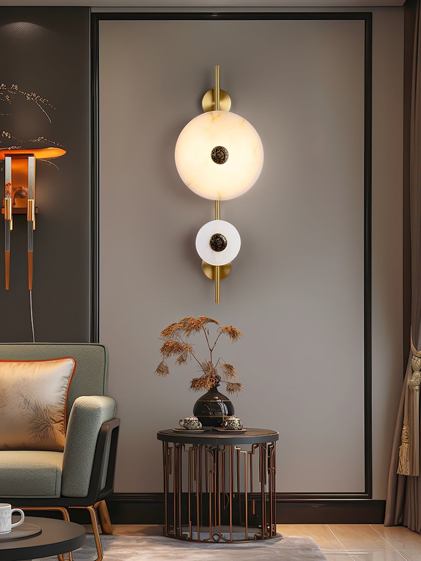 Evadne Alabaster Wall Lamp