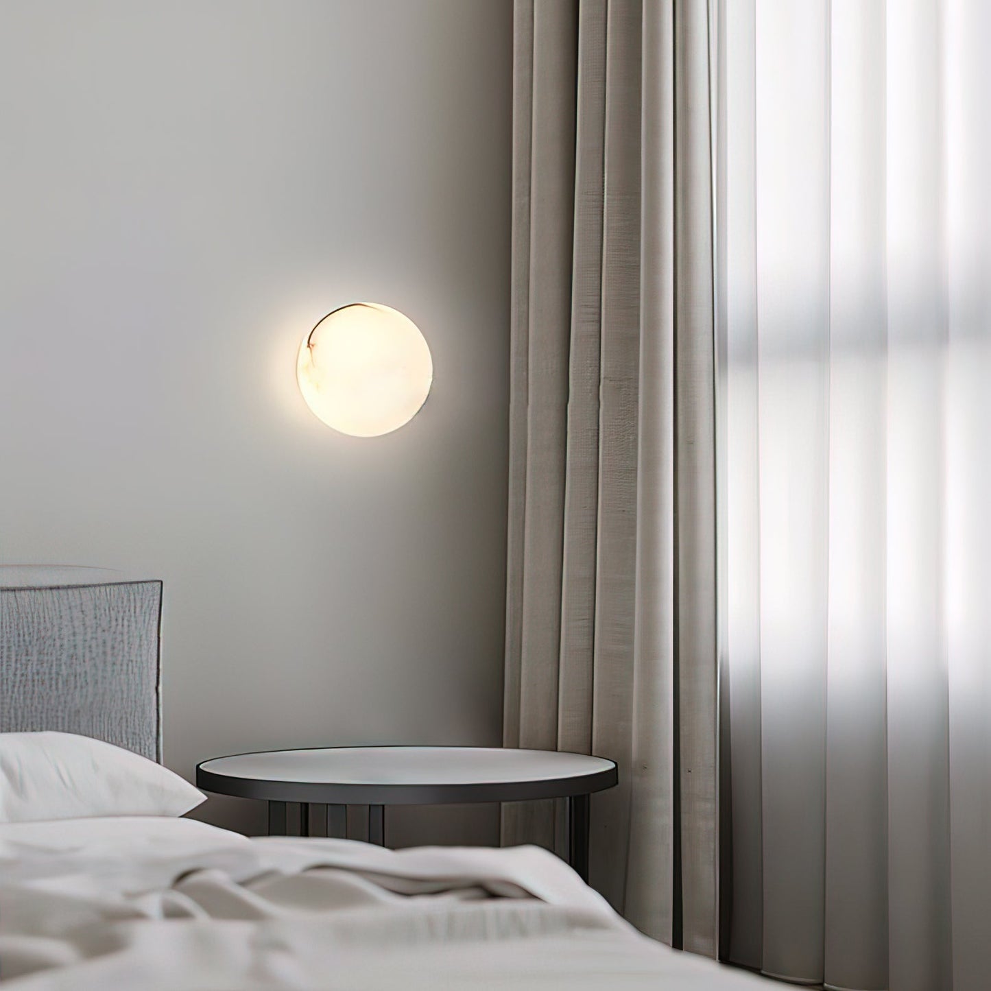 Vevinir Alabaster Globe Wall Light