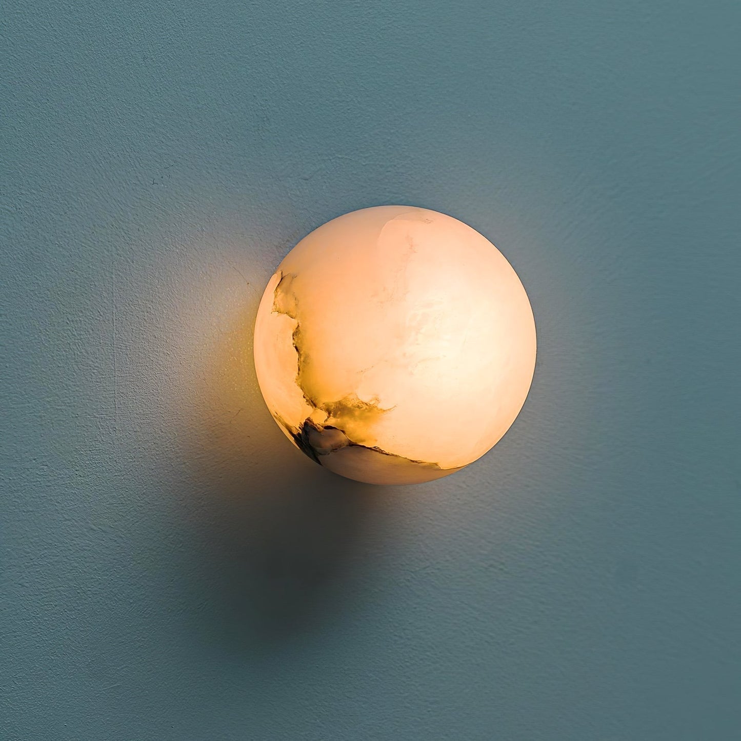 Vevinir Alabaster Globe Wall Light